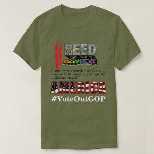 GREED OVER PEOPLE AMERICA Vote Out GOP T-Shirt