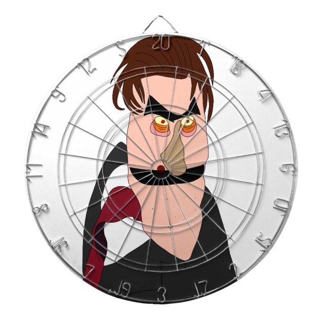 Greedy man puppet dartboard (Front)