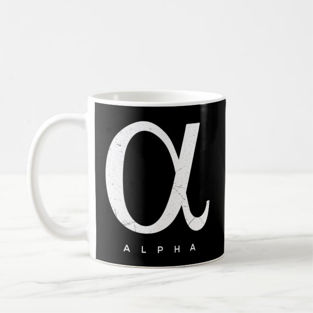 Greek Alpha Coffee Mug (Left)