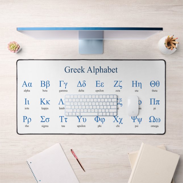 Greek Alphabet Desk Mat (Office 1)