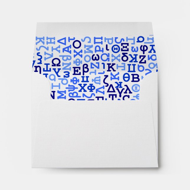 Greek alphabet envelope (Back (Bottom))