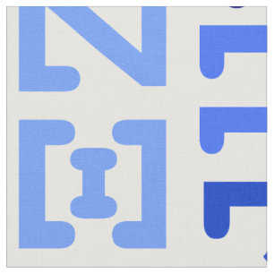 Greek alphabet fabric