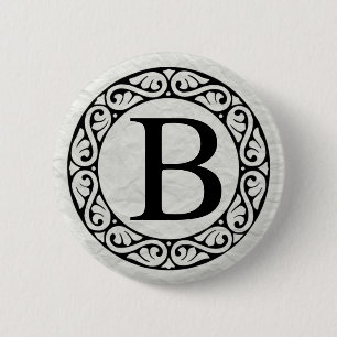 Greek Alphabet Letter Beta 6 Cm Round Badge