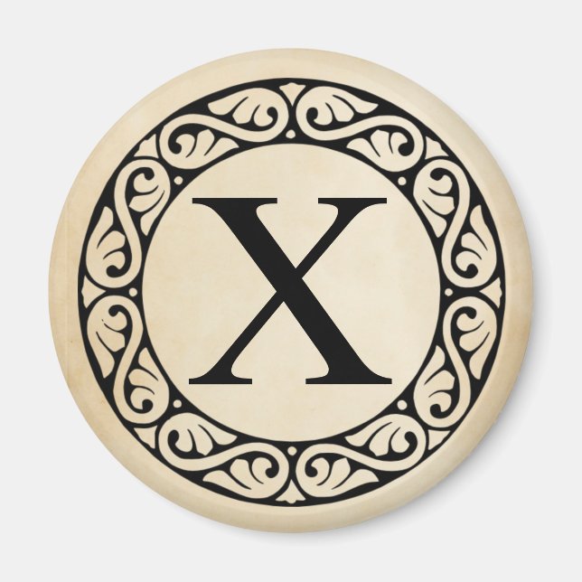 Greek Alphabet Letter Chi Magnet (Front)