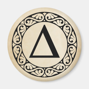 Greek Alphabet Letter Delta Magnet
