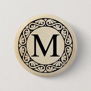 Greek Alphabet Letter Mu 6 Cm Round Badge