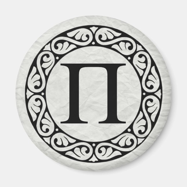 Greek Alphabet Letter Pi Magnet (Front)