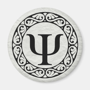 Greek Alphabet Letter Psi Magnet