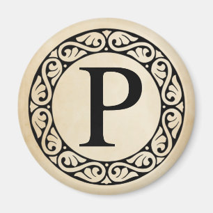 Greek Alphabet Letter Rho Magnet