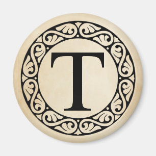 Greek Alphabet Letter Tau Magnet