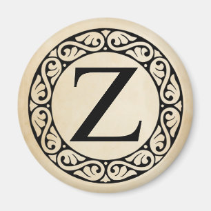 Greek Alphabet Letter Zeta Magnet