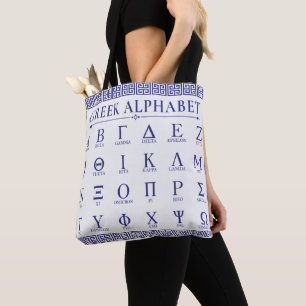 Greek Alphabet  Tote Bag