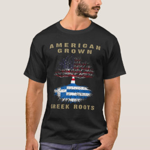 Greek American Flag Greece USA America Gift T-Shirt
