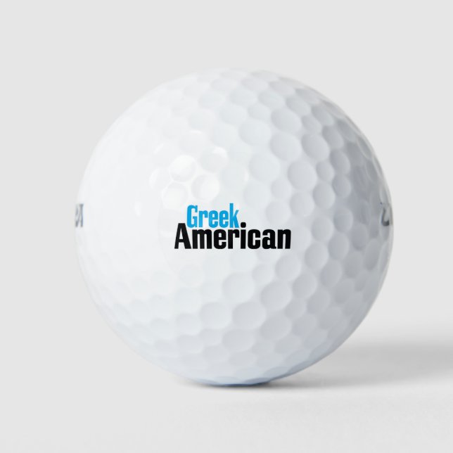 Greek American Golf Balls (Front)