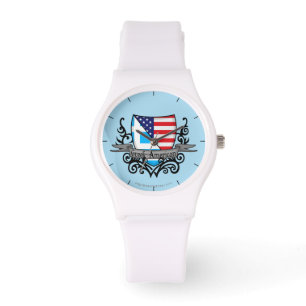 Greek-American Shield Flag Watch