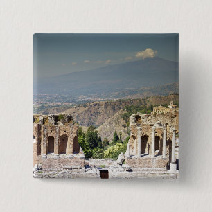 Greek Amphitheatre 15 Cm Square Badge