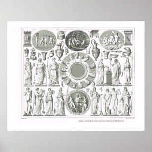 Greek and Roman gods Poster