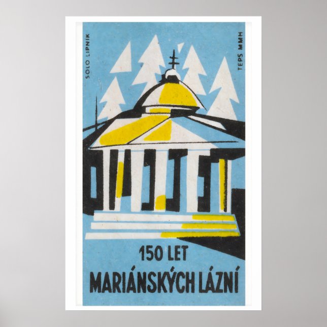 Greek Architecture - Matchbox Print - Czech Wall (Front)