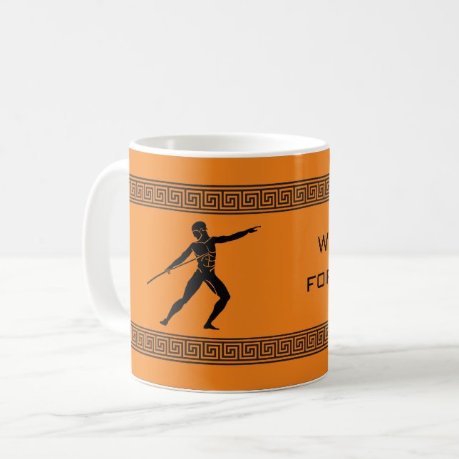 Greek Art - Will Kill for Coffee Coffee Mug (Front Left)