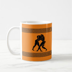 Greek Art - Will Wrestle for Coffee Coffee Mug