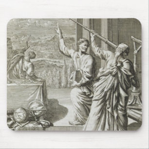 Greek Astronomer Studying the Stars, illustration Mouse Pad