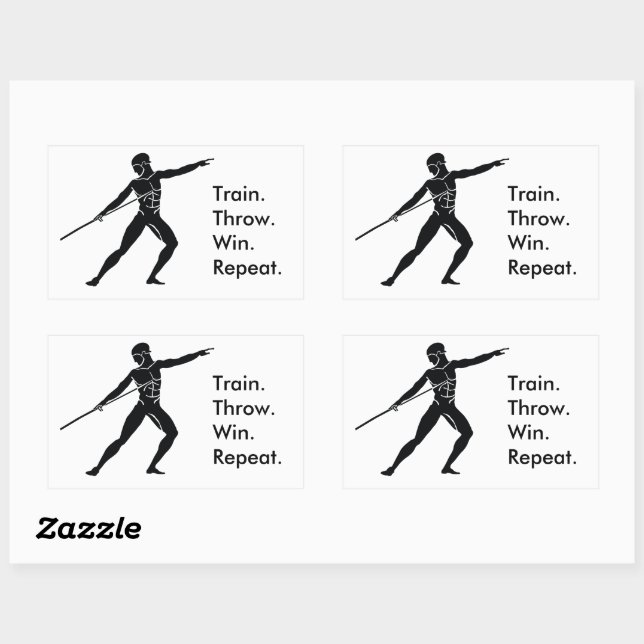 Greek Athlete Sports Inspirational Stickers (Sheet)