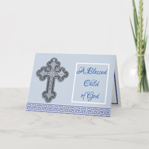 Greek Baptism Card
