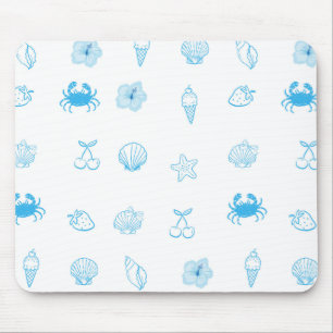 Greek Beach Minimalist Mouse Pad