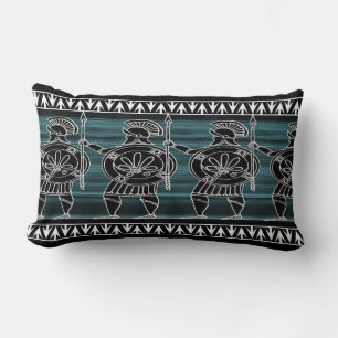 Greek Black Figure Guard Lumbar Cushion