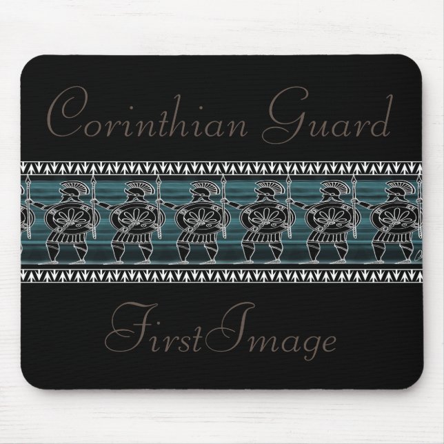 Greek Black Figure Guard Mouse Pad (Front)