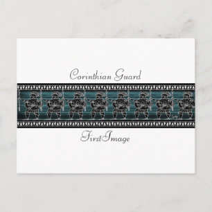 Greek Black Figure Guard Postcard