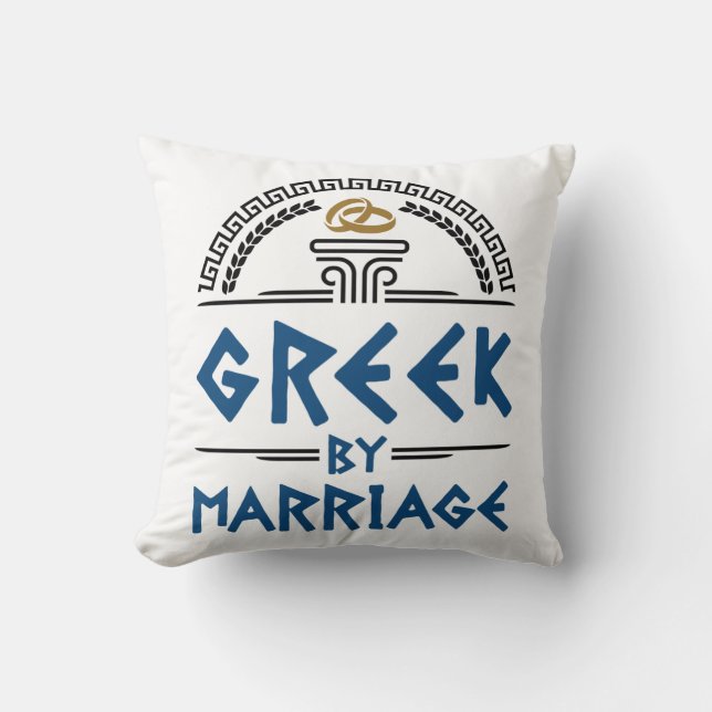 Greek by Marriage Spouse Family Cushion (Front)