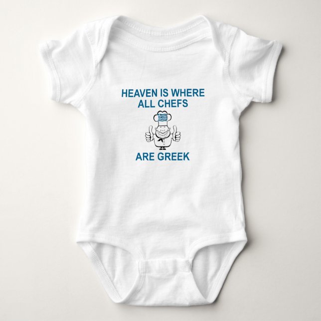 Greek Chefs Baby Bodysuit (Front)