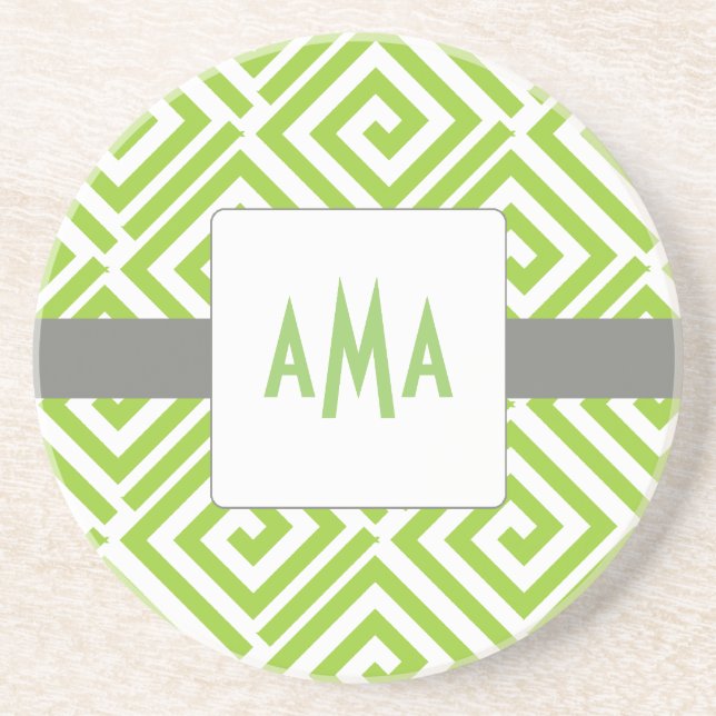 Greek Chic Coaster-Choose Your Colours Coaster (Front)