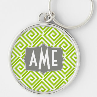 Greek Chic Monogram Keychain Customisable