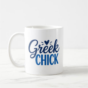 Greek Chick Funny Greece Coffee Mug