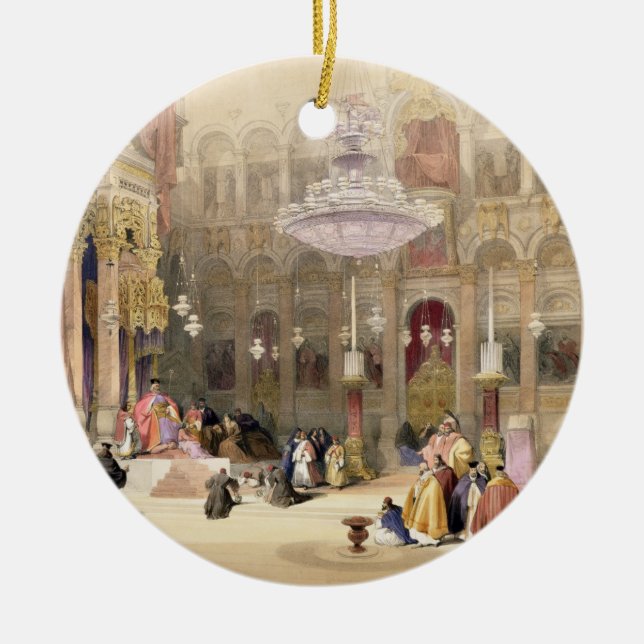 Greek Church of the Holy Sepulchre, Jerusalem, Apr Ceramic Ornament (Front)