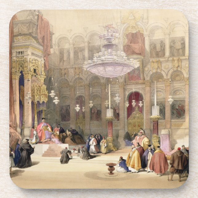 Greek Church of the Holy Sepulchre, Jerusalem, Apr Coaster (Front)