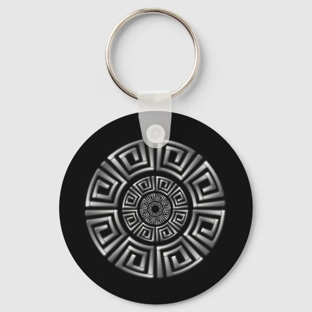 Greek Circle Motif Key Ring (Front)