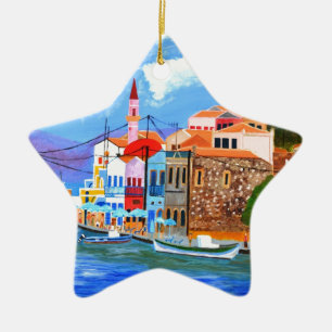 Greek coast ceramic ornament