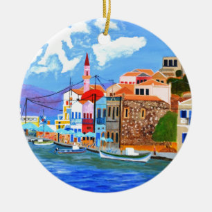 Greek coast ceramic ornament