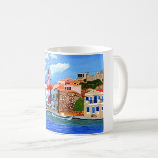 Greek coast coffee mug (Front Right)
