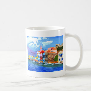 Greek coast coffee mug