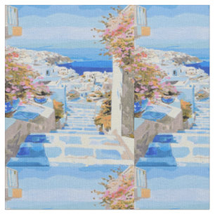 Greek Coast cotton fabric