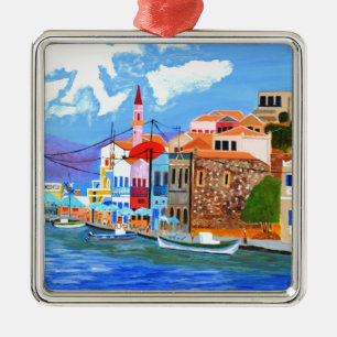 Greek coast metal ornament