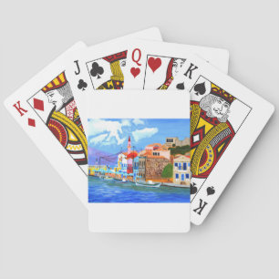 Greek coast playing cards