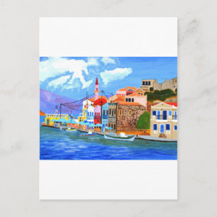 Greek coast postcard