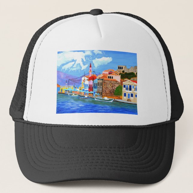 Greek coast trucker hat (Front)