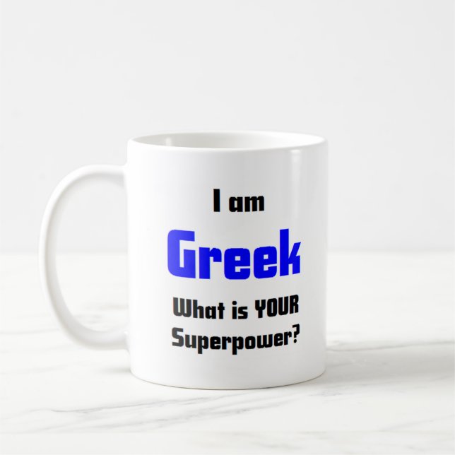 greek coffee mug (Left)