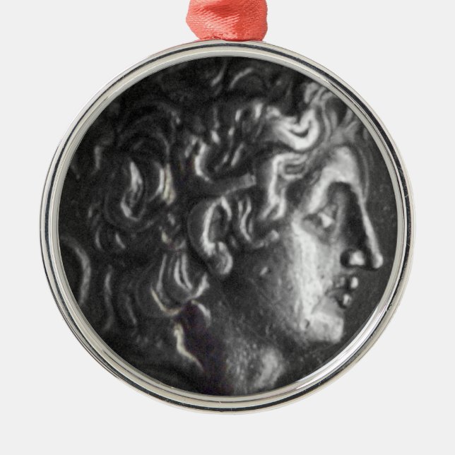 Greek Coin Metal Tree Decoration (Front)